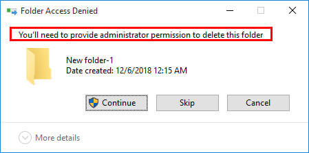 obtenha as permissões do Windows Explorer