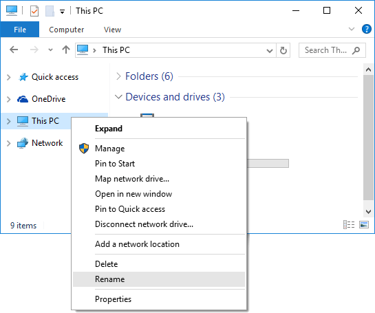 Este PC / Meu computador