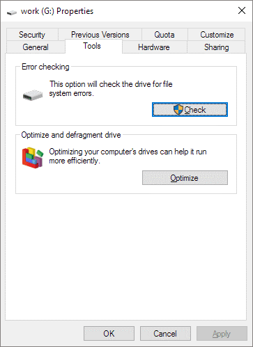 O pedido falhou devido a um fatal dispositivo hardware erro.