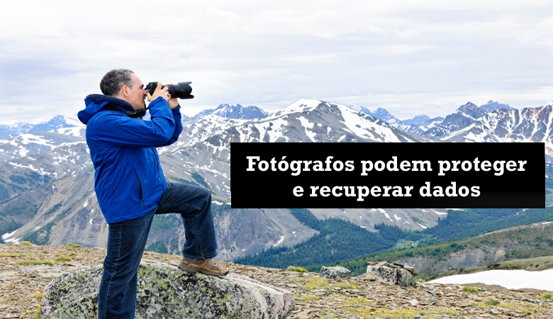 fotógrafos podem proteger e recuperar dados