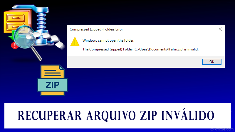 recuperar arquivo zip inválido