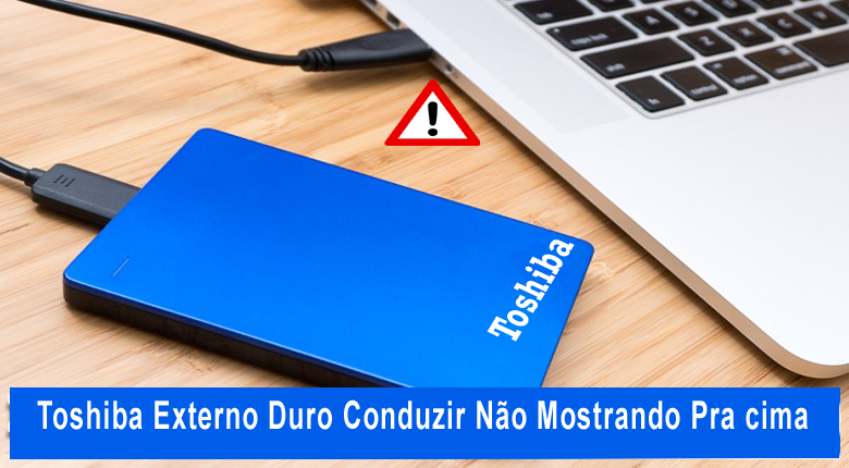 Toshiba Externo Duro Conduzir Não Mostrando Pra cima