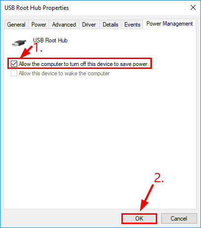 Desconhecido USB Dispositivo Porta Redefinir Falhou