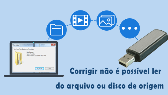 corrigir não é possível ler do arquivo ou disco de origem