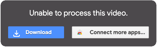 Google Drive Vídeo Ainda Em processamento Erro