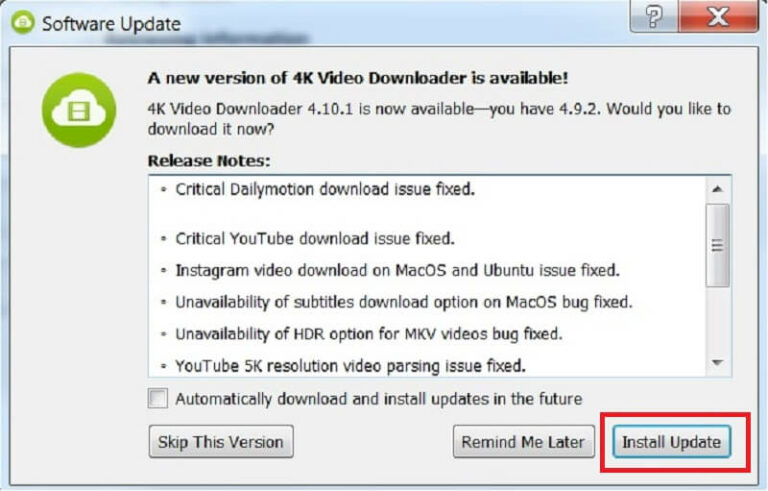 4K Video Downloader continua travando