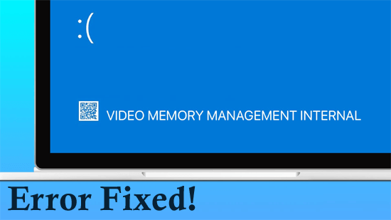 Erro Video Memory Management Internal