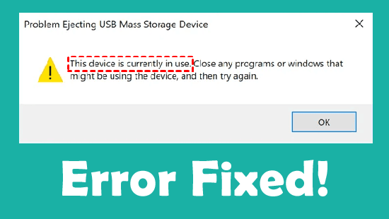 Problem Ejecting USB Mass Storage Device
