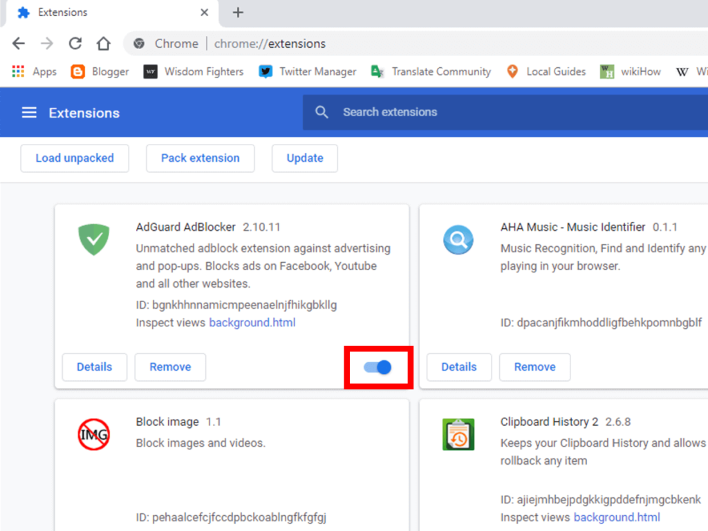 Corrija o erro "Image Not Available"